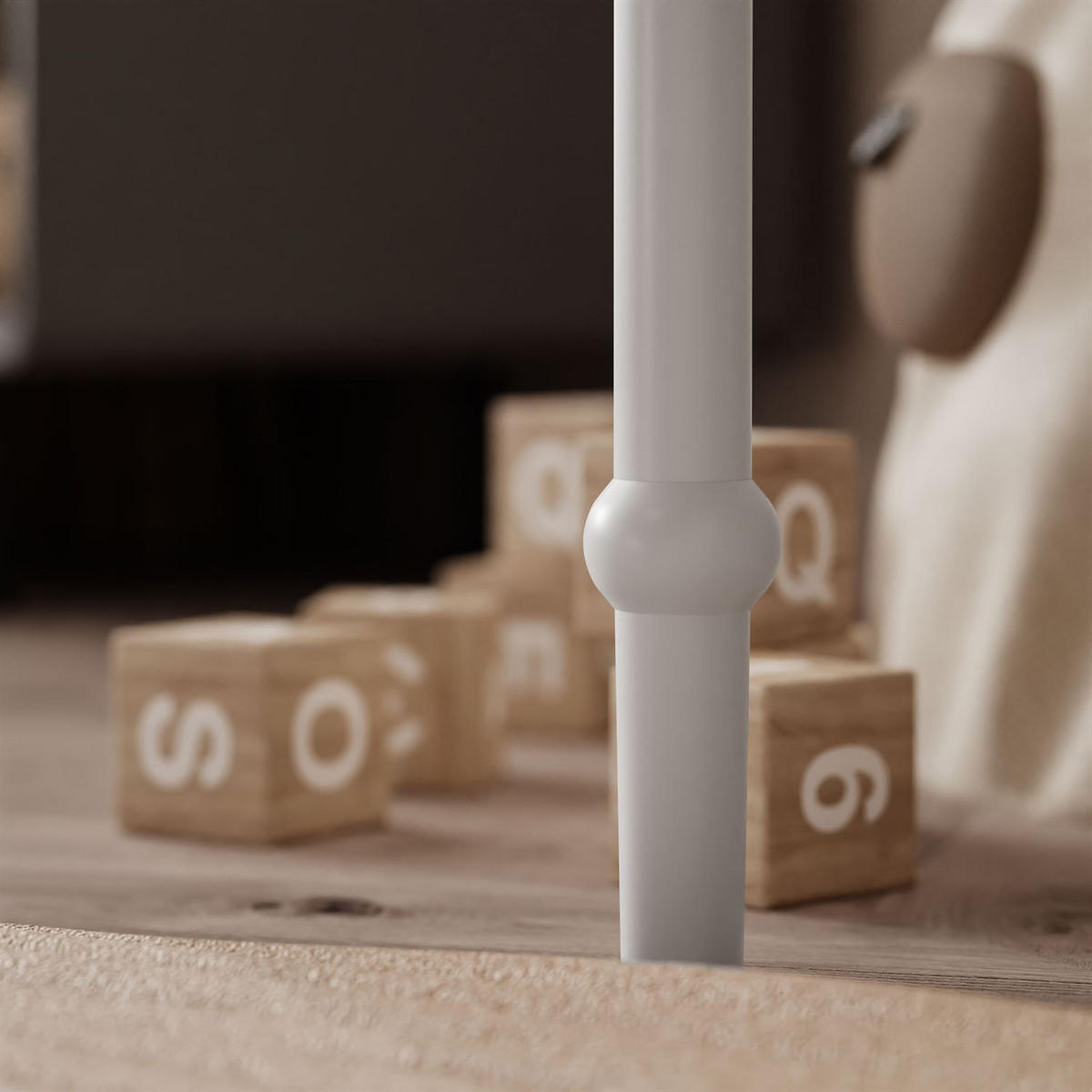 KINDERSCHREIBTISCH BABUSHKA, Weiß - Weiß, Holzwerkstoff (113/75/65cm)