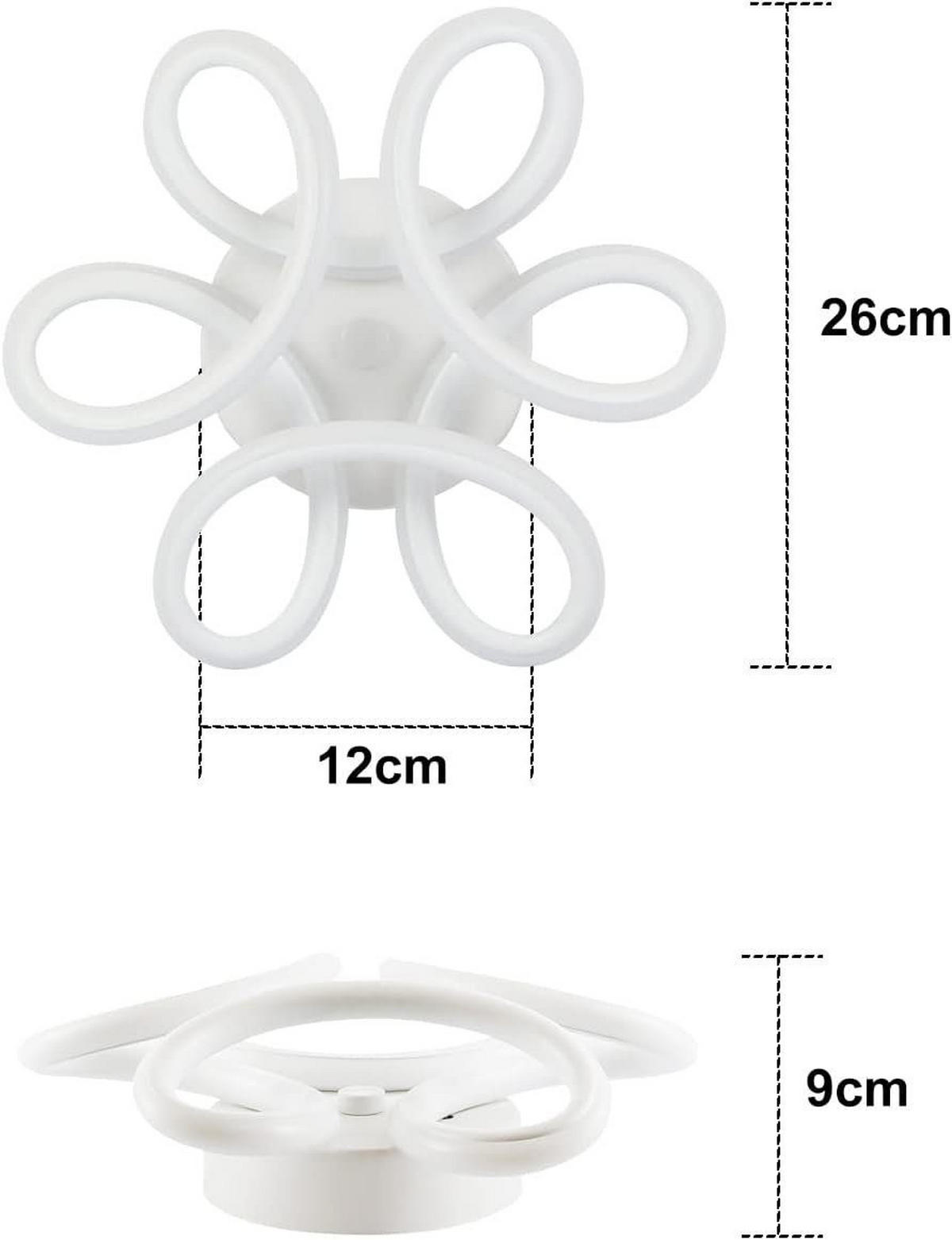 LED-DECKENLEUCHTE Naxis 26/26/9 cm - Weiß, Metall (26/26/9cm) - Nettlife
