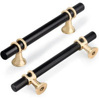 MÖBELGRIFF Schwarz 6er-Set 96 mm Zinklegierung - Schwarz, Metall (0.17/3.4/1.5cm)