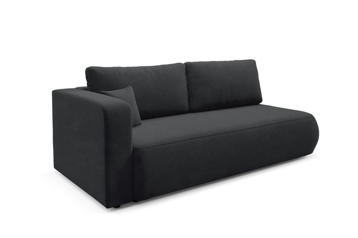 SCHLAFSOFA mit Bettkasten Schwarz - Schwarz, Holz/Holzwerkstoff (228/82/106cm) - Furnisell