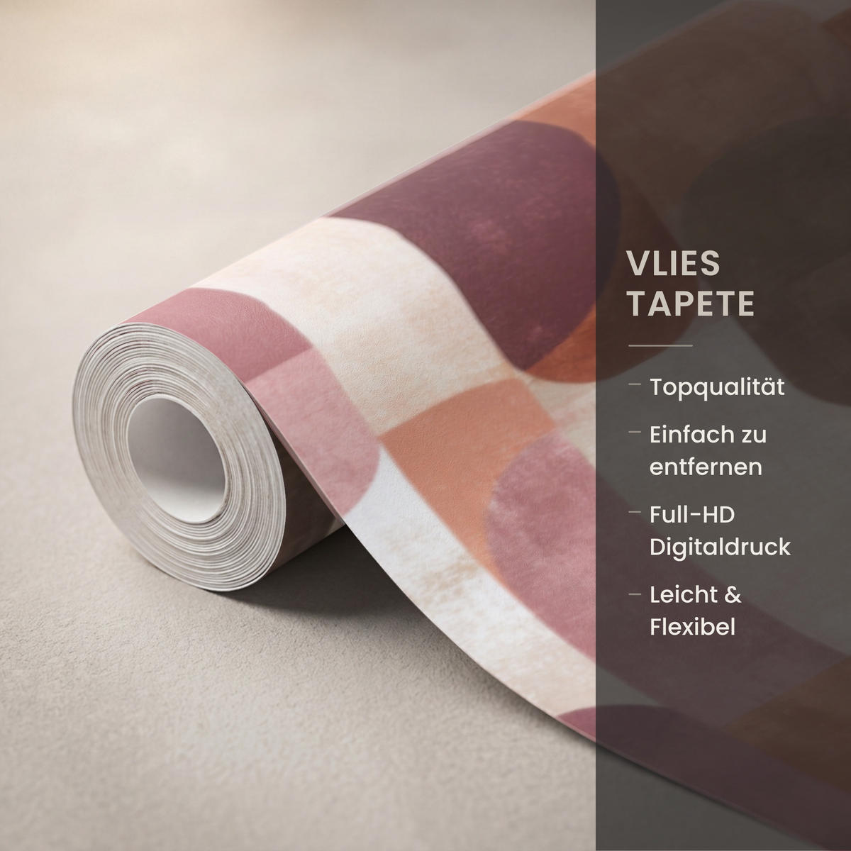 TAPETE - Geometrie - Modern - Retro - 450x260 cm - Multicolor, Papier (450/260cm) - OnlyWow