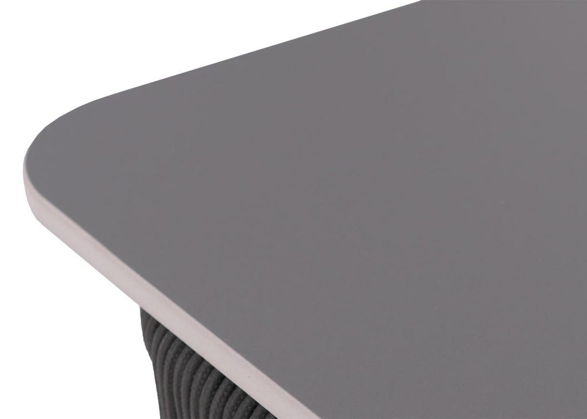 LOUNGETISCH eckig Anthrazit, Grau - Anthrazit/Grau, Metall (45/90/43cm) - MCW