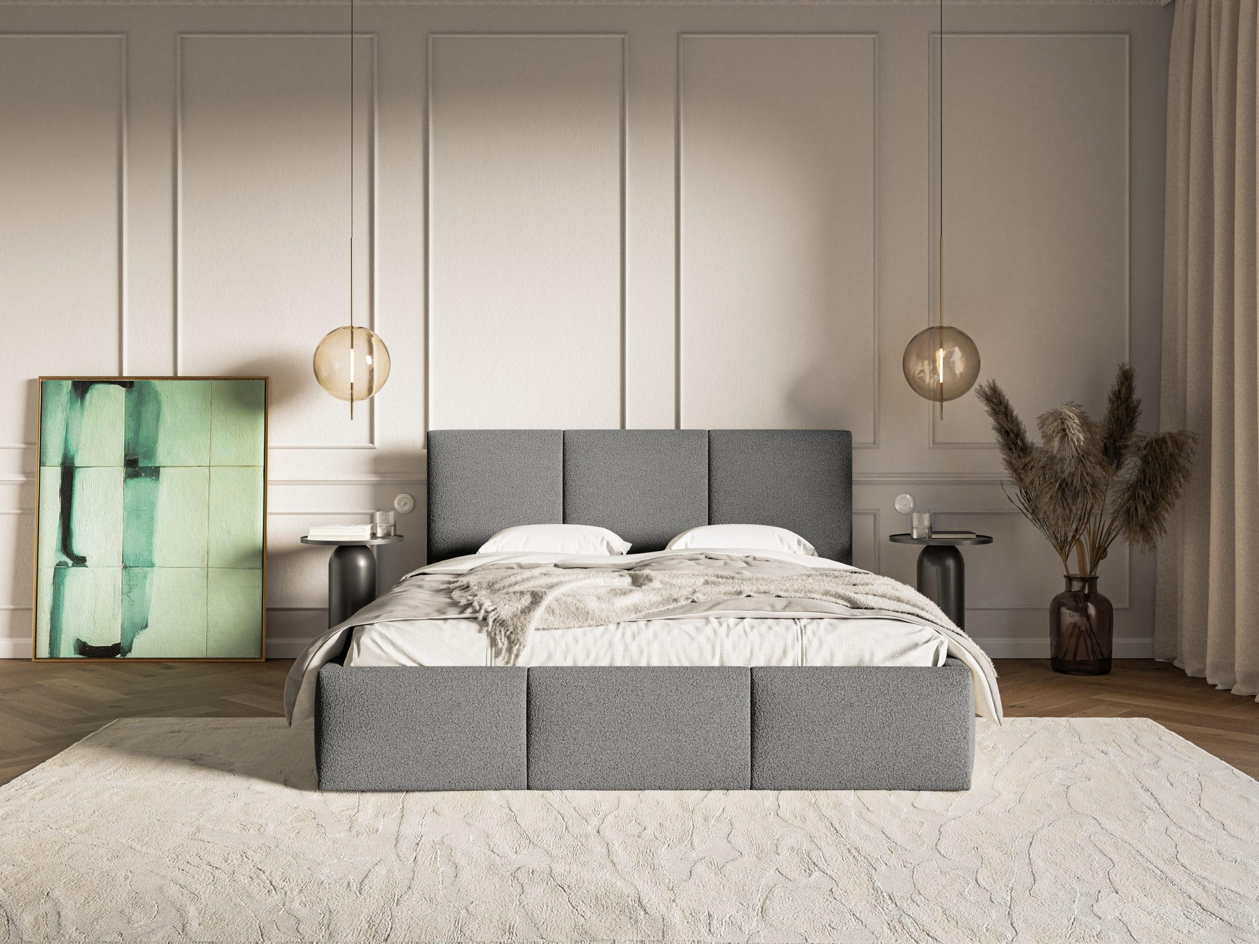 Thumbnail - Fedve Polsterbett, Anthrazit, Textil, 120x200 cm, Schlafzimmer, Betten, Polsterbetten