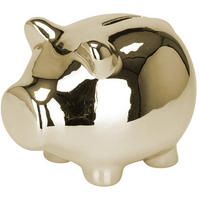 SPARSCHWEIN Keramik 11/9 cm - Goldfarben, Kunststoff (9.1/9.1/11.5cm) - Home Styling Collection