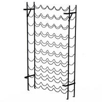 WEINREGAL, Metall, 60 Flaschen, schwarz, 63x20,5x118cm - Multicolor, Metall (63/118/205cm) - FORIOUS