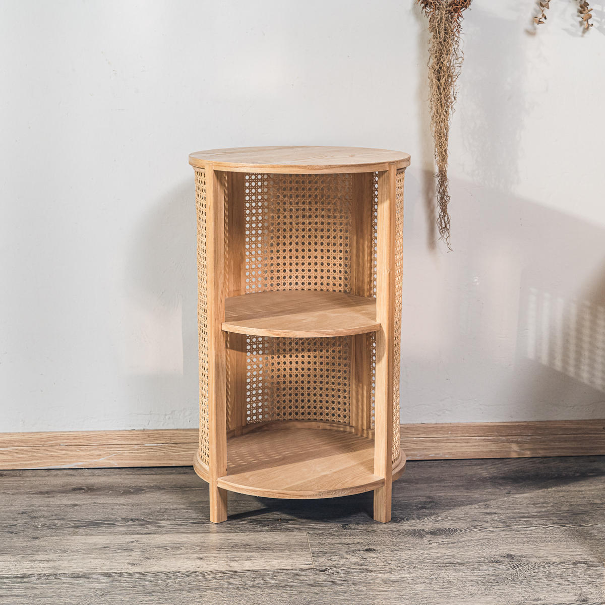 NACHTTISCH Rund Braun 40 x 40 x 63 cm - Braun, Holz (40/63/40cm) - Nordlys