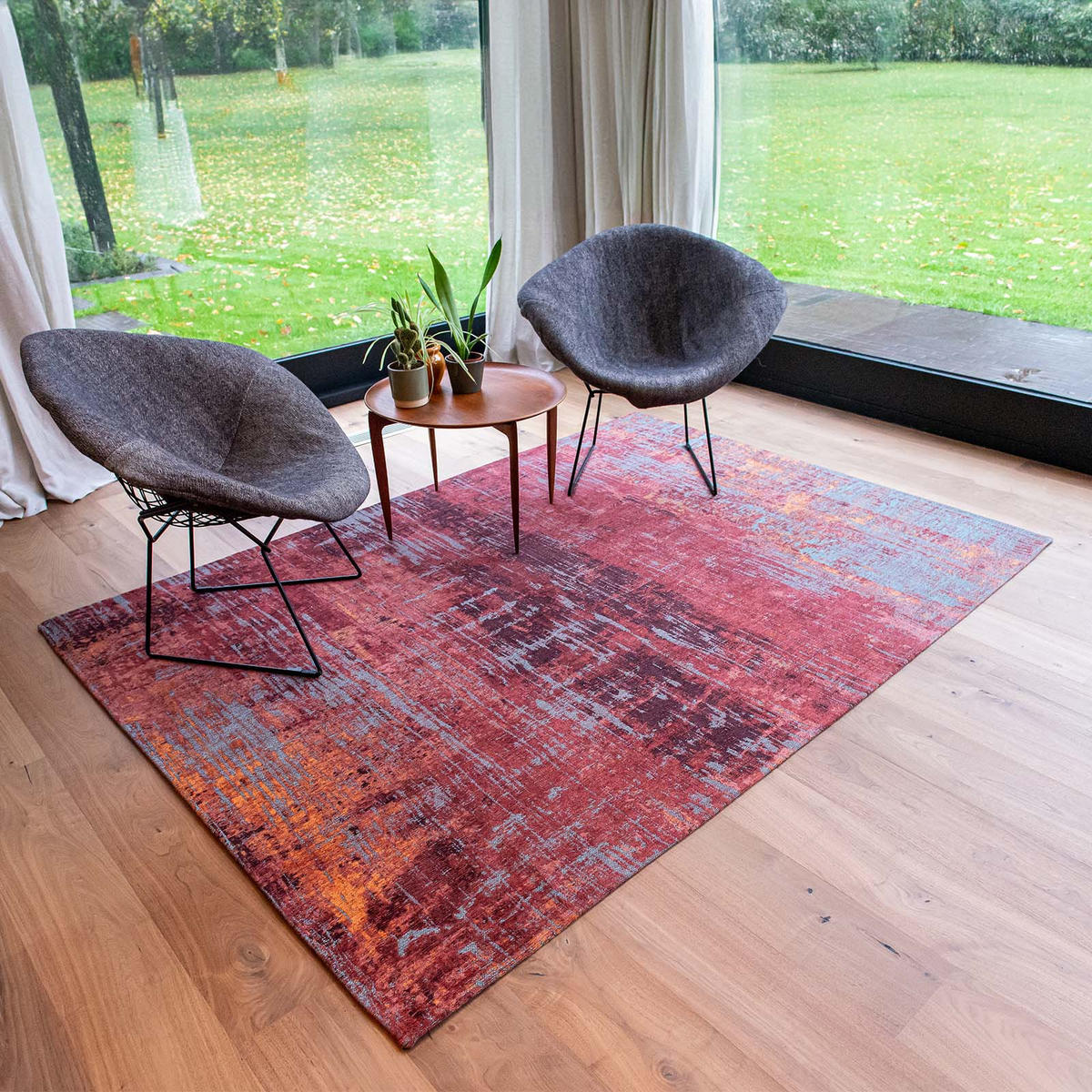 TEPPICH Flachgewebe CLARENCE Rot 240 x 340 cm - Rot, Textil (240/340cm) - Novatrend