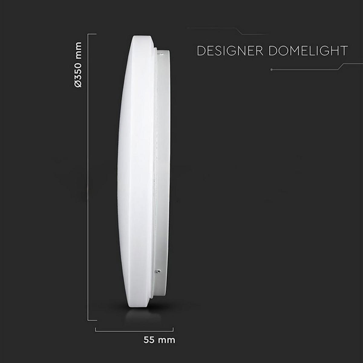 LED DECKENLEUCHTE Opal Weiß mit Sterneneffekt - Weiß, Metall (35/35/5.5cm)