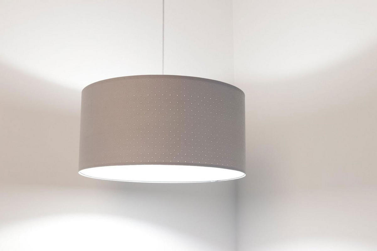 HÄNGELEUCHTE Grau 60/30 cm - Weiß/Grau, Kunststoff (60/1.1/30cm) - ONZENO