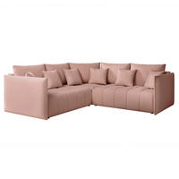 ECKSOFA OLIMPIA mit Schlaffunktion und Bettkasten Rosa - Rosa, Holzwerkstoff/Kunststoff (235/230cm) - Idohome