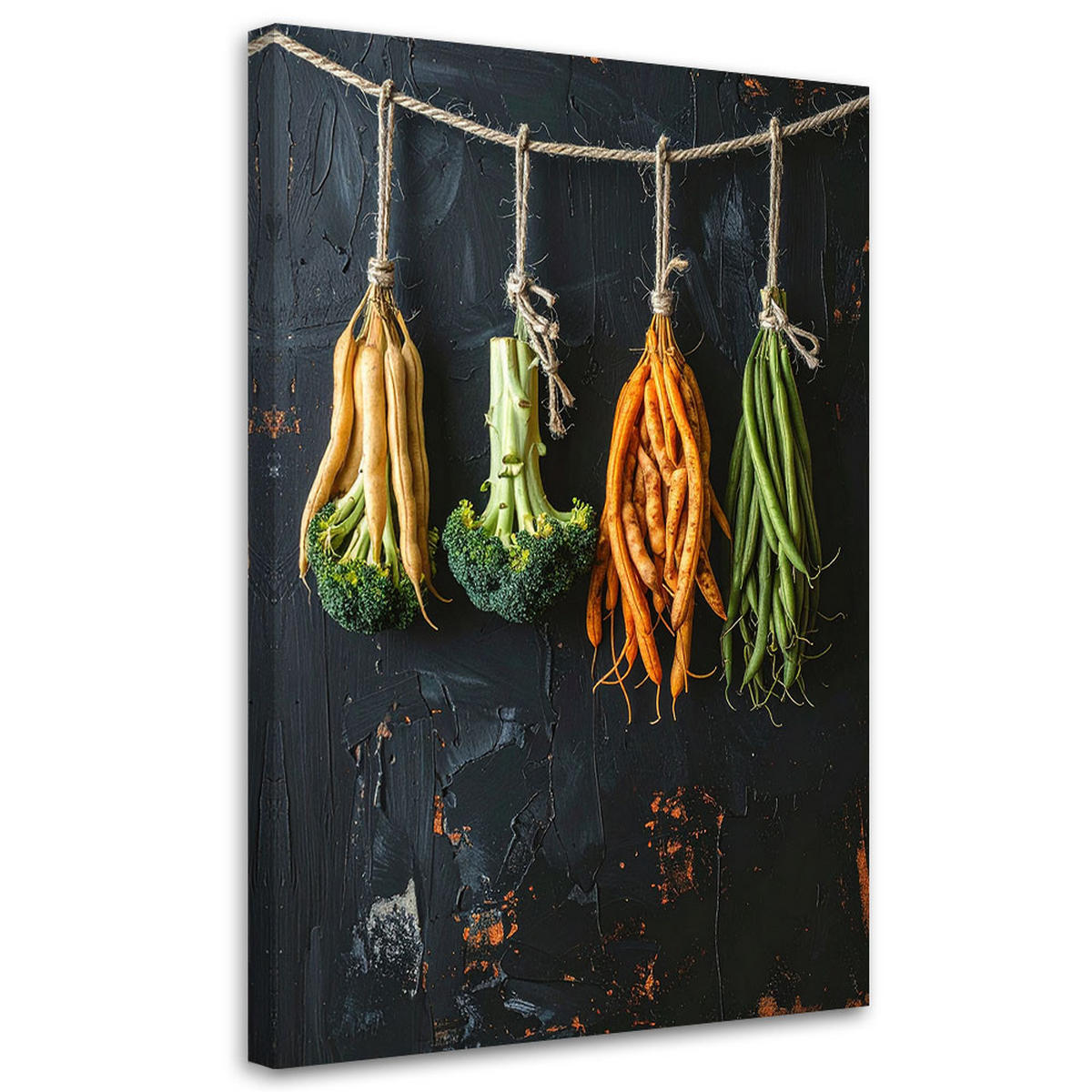 LEINWANDBILD Essen & Trinken 60x90cm - Multicolor, Textil (60/90cm) - Feeby