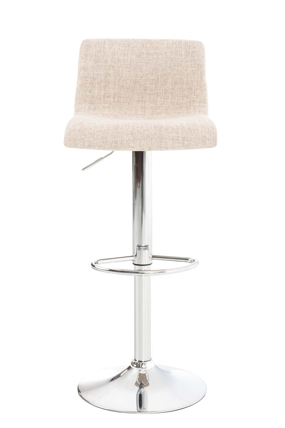 BARHOCKER BERLIN Creme Stoff - Creme, Textil/Metall (39/84/36cm) - DELUKE