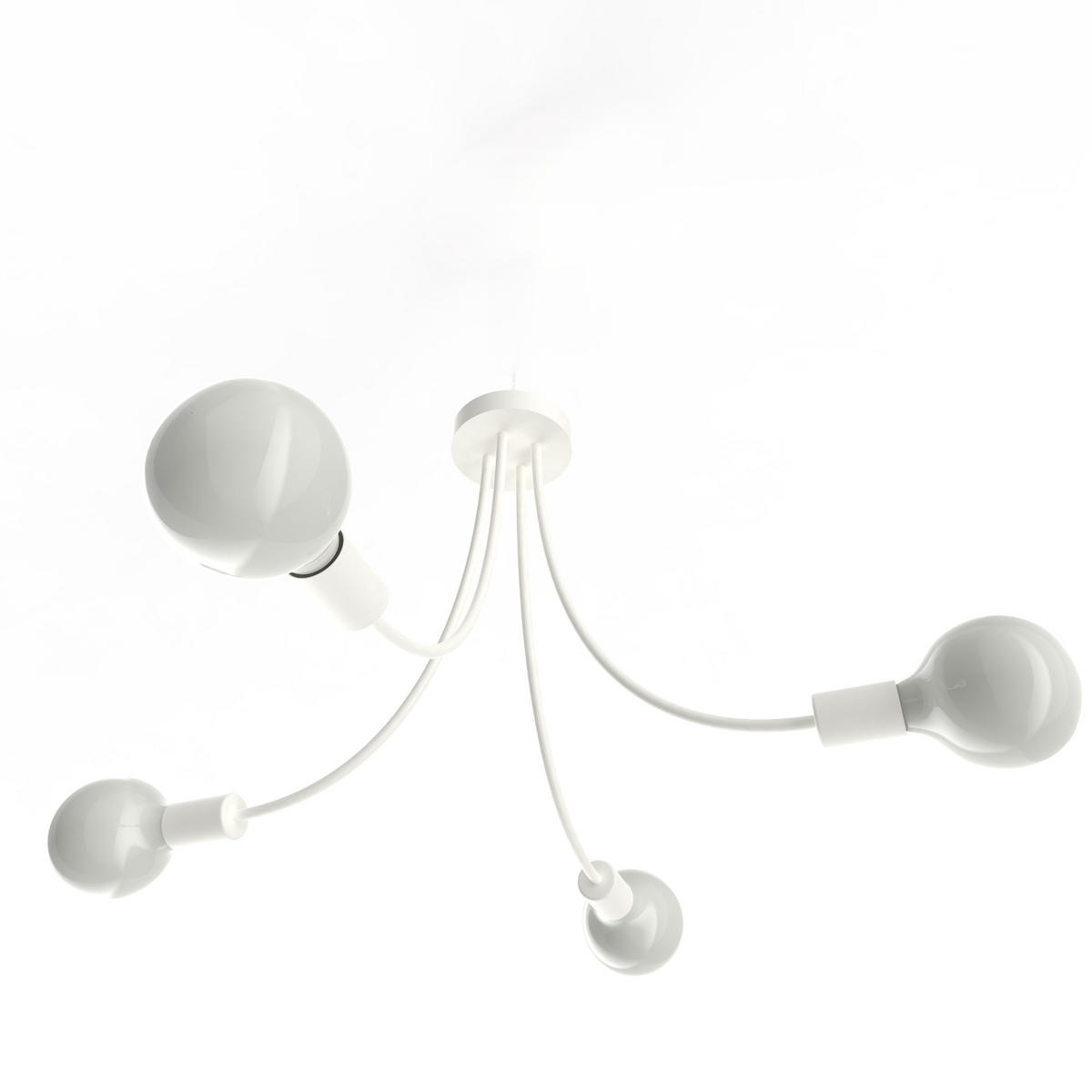 DECKENLEUCHTE - Weiß, Metall (60/60/40cm) - Lumicom