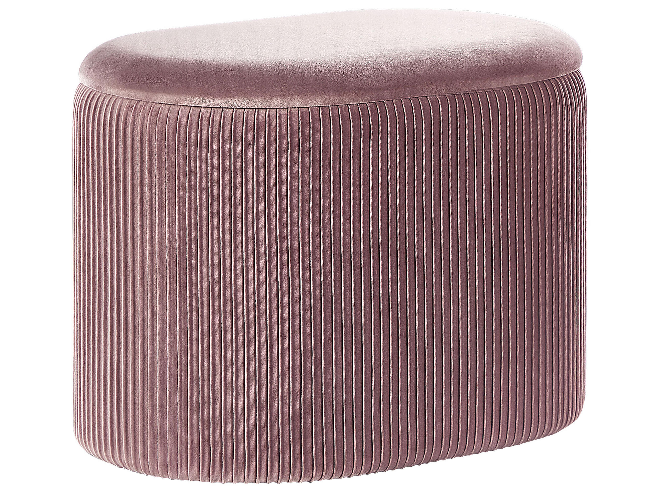 Beliani Pouf Pink 55x41x35 cm