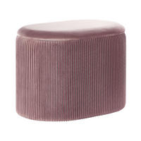 POUF Richland 35/55/41 cm - Pink, Textil (55/41/35cm) - Beliani