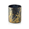 KERZENHALTER Odette Graphite 8.5/8.5/10 cm Glas - Graphitfarben, Glas (8.5/10/8.5cm) - Mondex