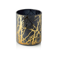KERZENHALTER Odette Graphite 8.5/8.5/10 cm Glas - Graphitfarben, Glas (8.5/10/8.5cm) - Mondex