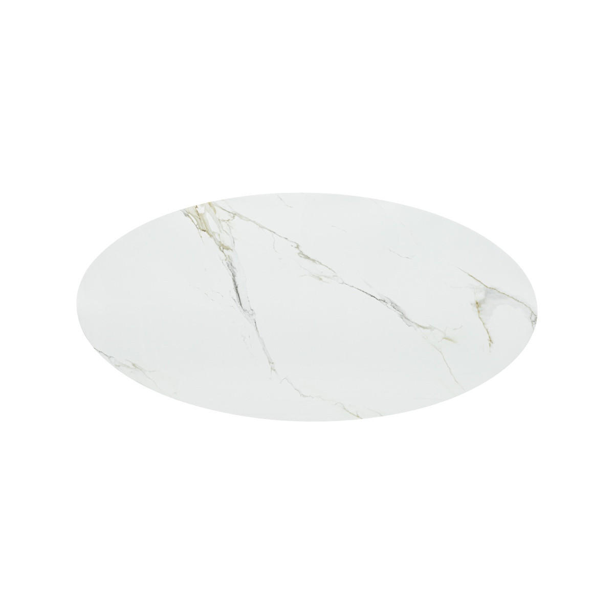 ESSTISCH aus Keramik 180x90x75cm, weiß - Weiß, Metall (180/90/75cm) - Giga Meubel