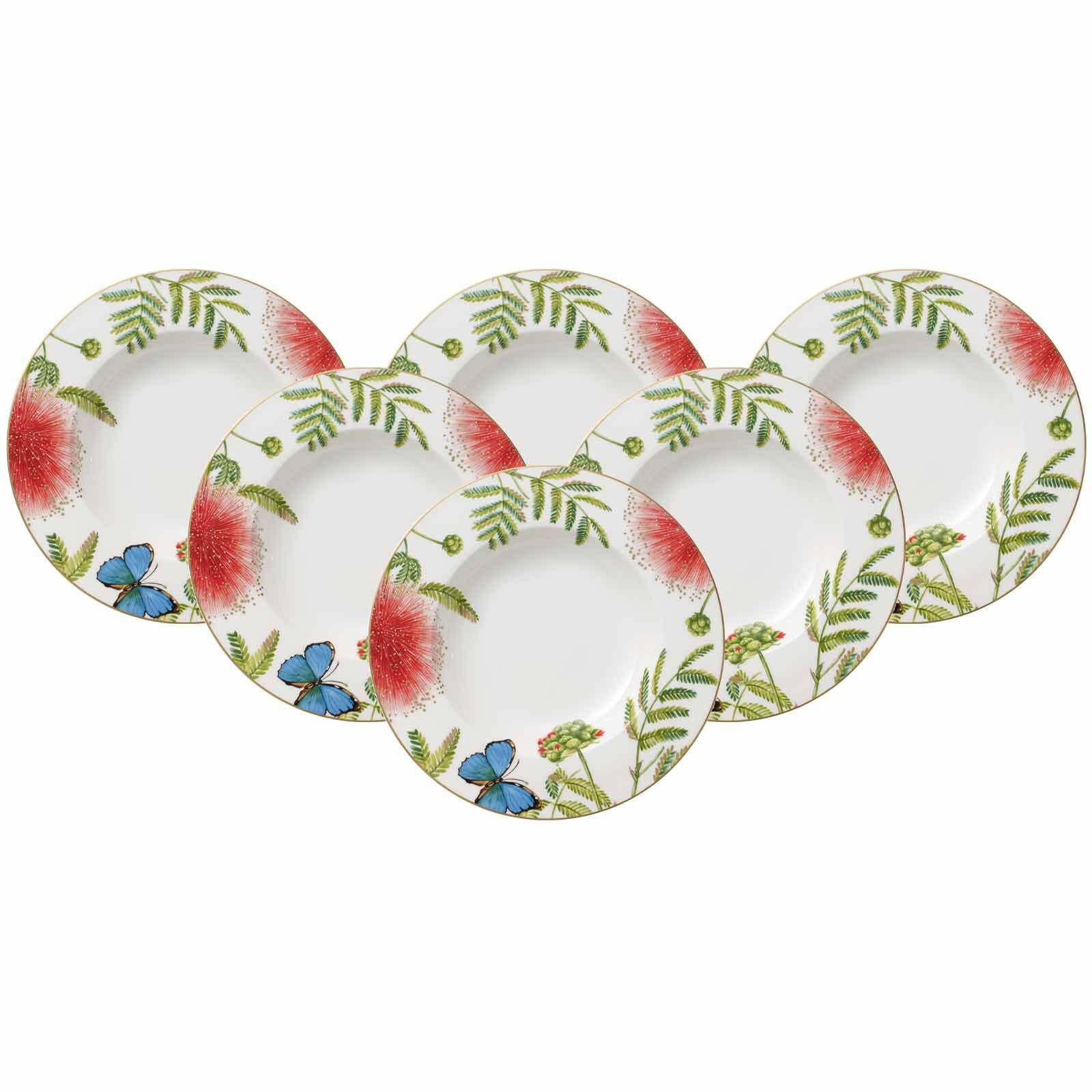 SUPPENTELLER Amazonia Anmut bunt ø 24,6 cm 6er Set - Multicolor, Keramik (24.6cm) - Villeroy & Boch