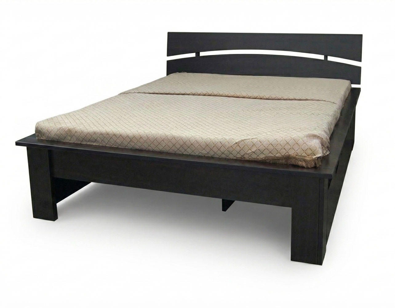 BETT Paris wenge 107,6 / 217,6 / 79,5cm - Wengefarben, Holz/Holzwerkstoff (90/200cm) - Feldmann-Wohnen