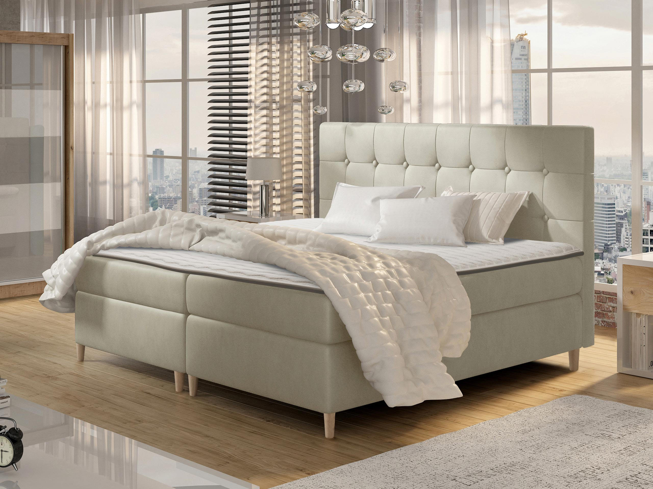 BOXBETT Avanti - Naturfarben, Holz/Textil (120/200cm) - MIRJAN24