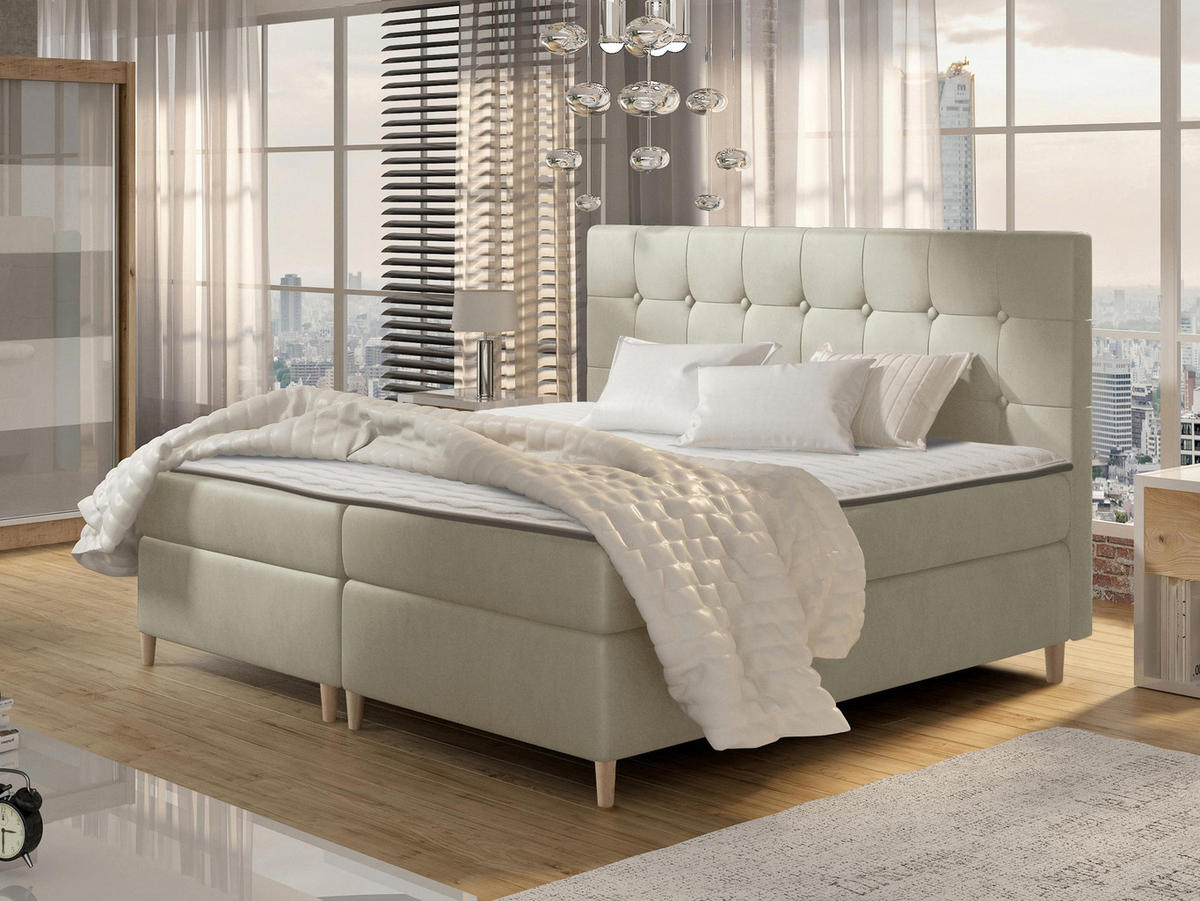 BOXBETT Avanti - Naturfarben, Holz/Textil (140/200cm) - MIRJAN24