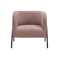 SESSEL mit gerader Rückenlehne - 1 Person - Stoff - Rosa - - Pink, Textil (73/73.5/73cm) - Vente-Unique