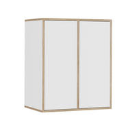 STĚNOVÁ POLICE Tetrix Bílá - bílá/béžová, kompozitní dřevo (63/75/40cm) - Vicco