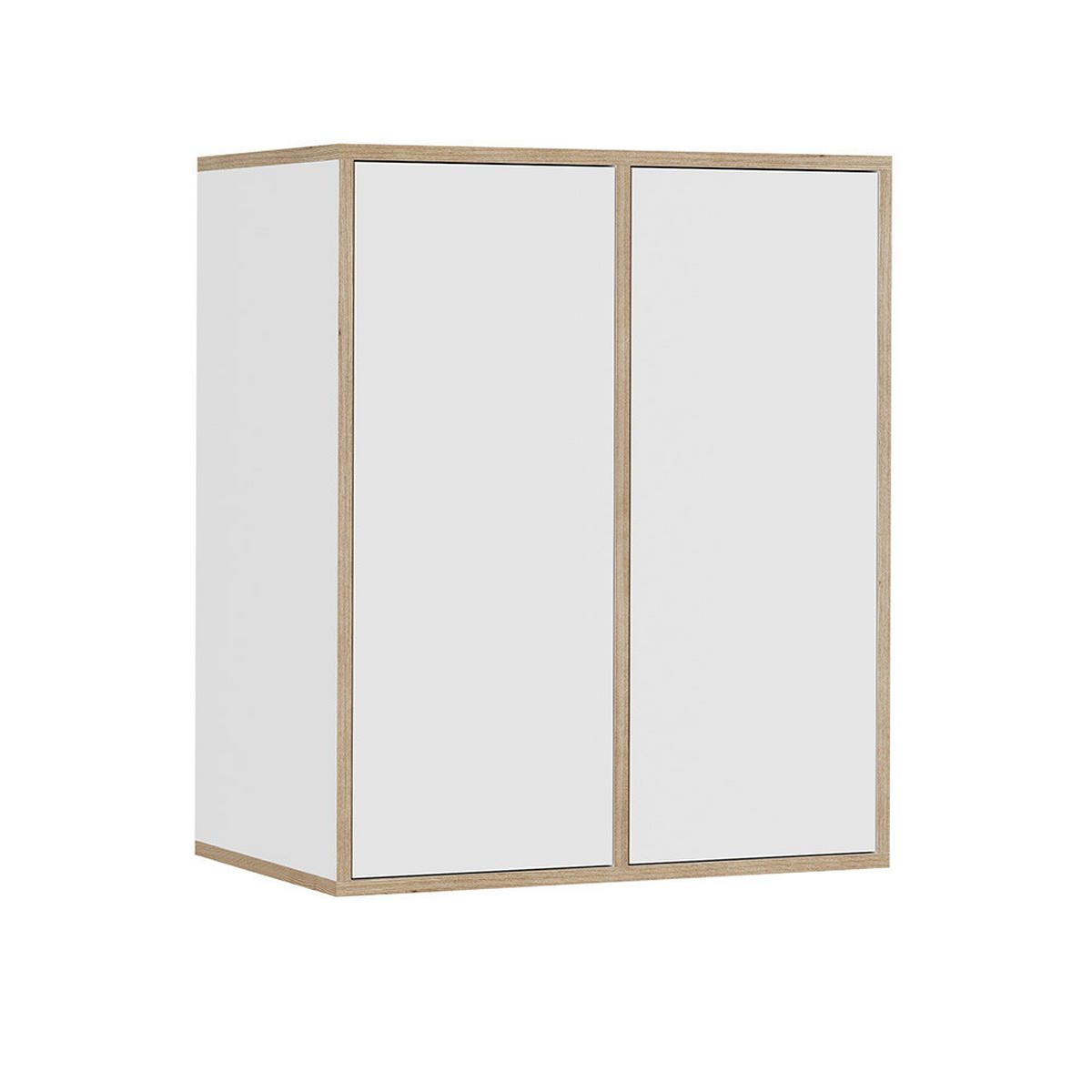 STĚNOVÁ POLICE Tetrix Bílá - bílá/béžová, kompozitní dřevo (63/75/40cm) - Vicco