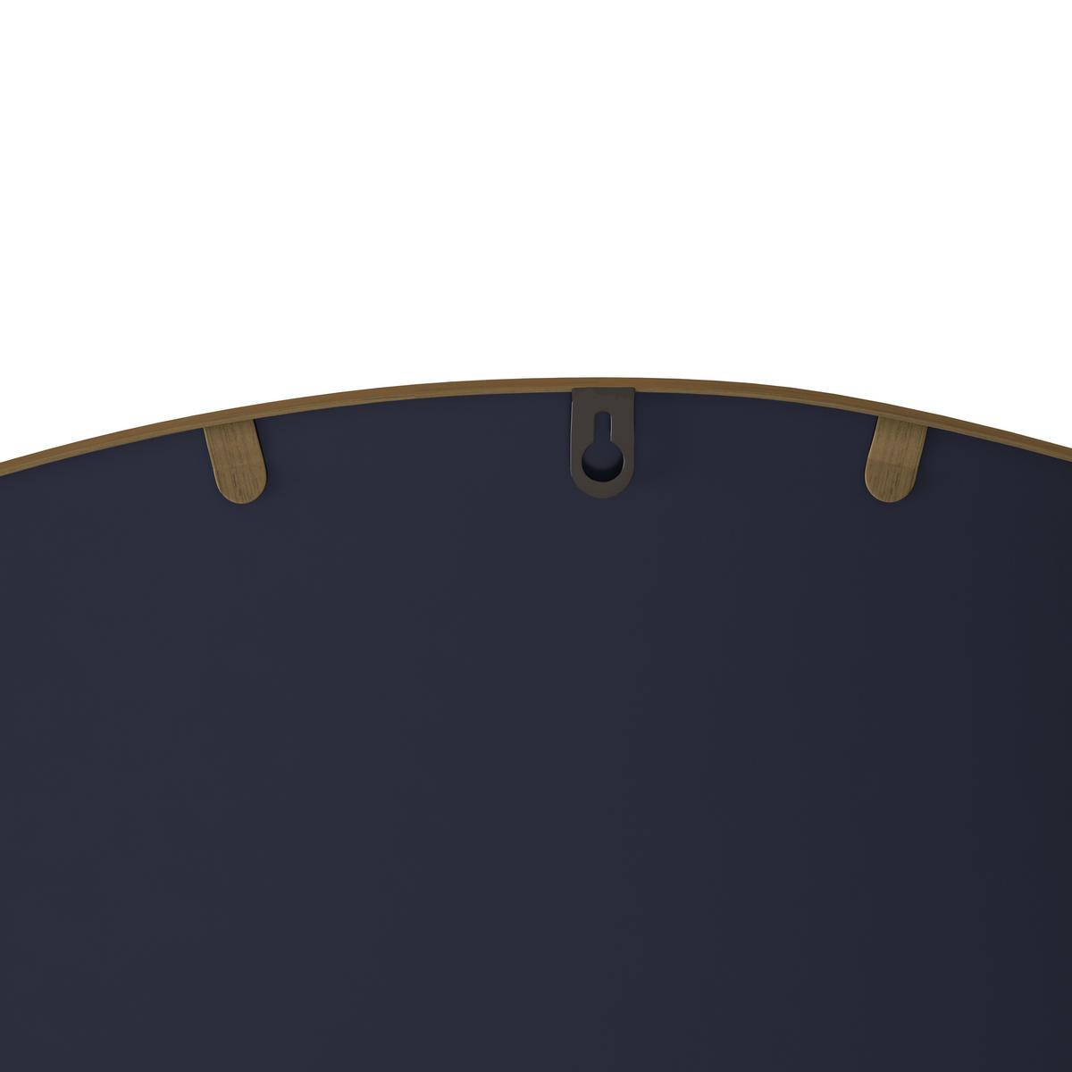 RUNDSPIEGEL 80x2x80 cm in Bronzefarben aus Metall & Sicherheitsglas - Bronzefarben, Glas (2/80/80cm) - Modfu