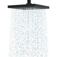 REGENBRAUSE Duschkopf 20 cm Schwarz - Schwarz, Metall (20/12.7/12.7cm)