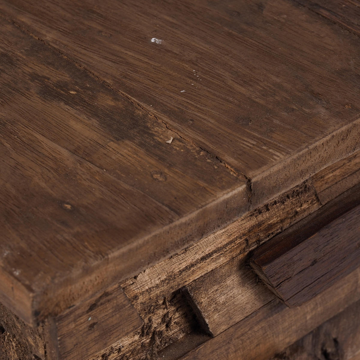 BLUMENHOCKER Dome Mahagoni Massivholz naturfarben - Naturfarben, Holz (27/28/50cm) - CREEDWOOD