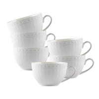 KAFFEETASSEN Sofia weiß 220 ml 6er Set - Weiß, Keramik (0.22L) - Ritzenhoff Breker