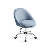 SCHREIBTISCHSTUHL ACCRA - Blau, Metall (60/90/60cm) - Hansiro