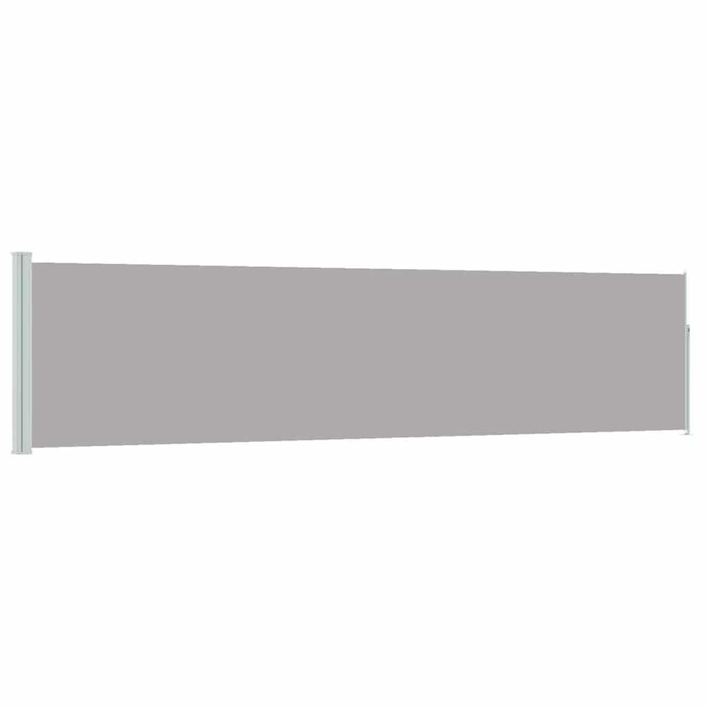 SEITENMARKISE Ausziehbare 120/500 Cm Grau - Grau, Textil (120/500cm) - vidaXL