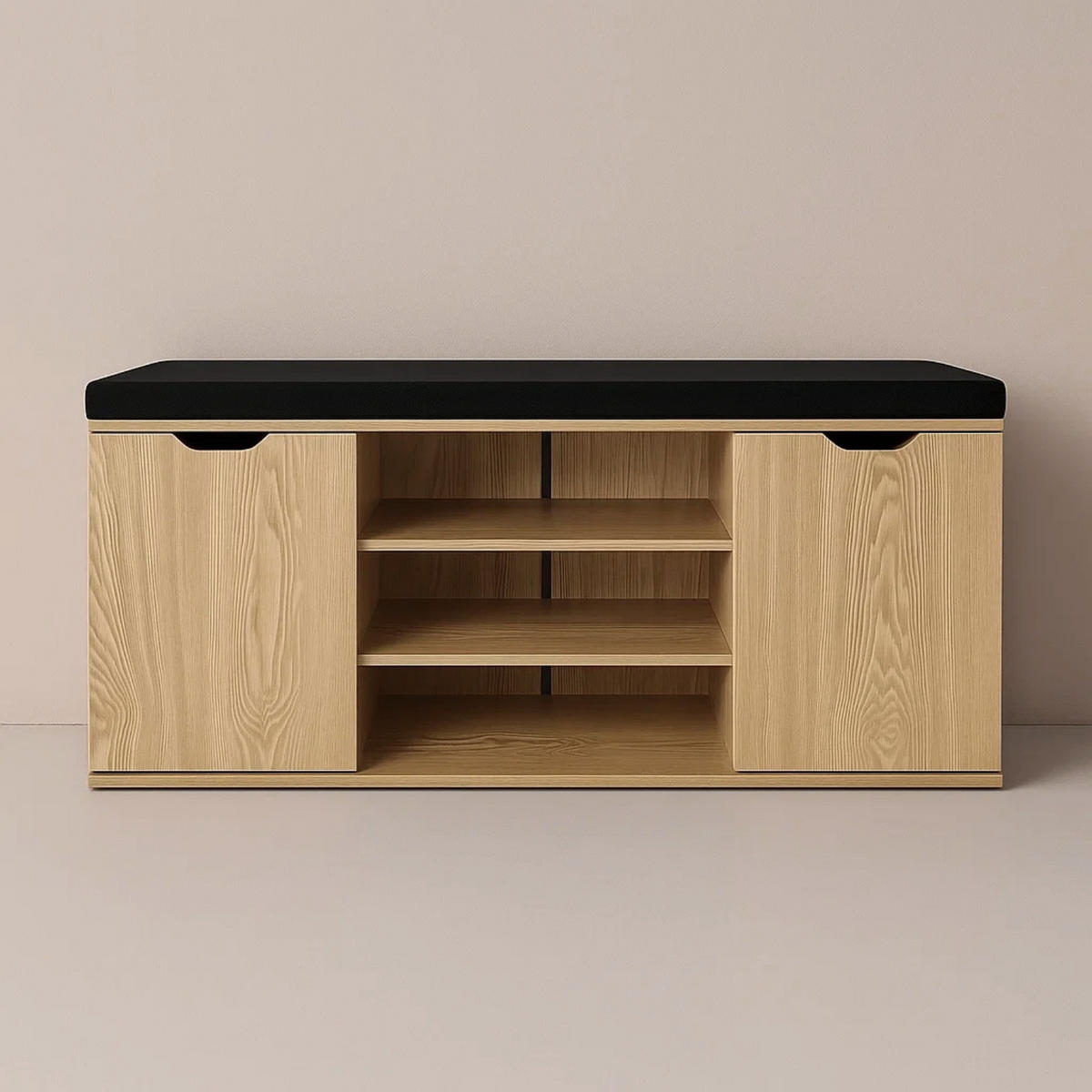 SCHUHSCHRANK Porta 103/30/46 cm - Braun, Holzwerkstoff (30/46/103cm) - BOXIMO