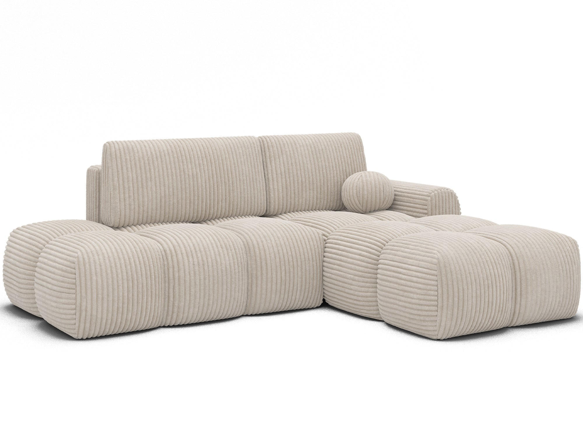 ECKSOFA VITTARIO mit Schlaffunktion & Bettkasten – Modernes L-Sofa 227 cm, inklusive Kissen - Weiß, Kunststoff (227/95cm) - Wohnideebilder