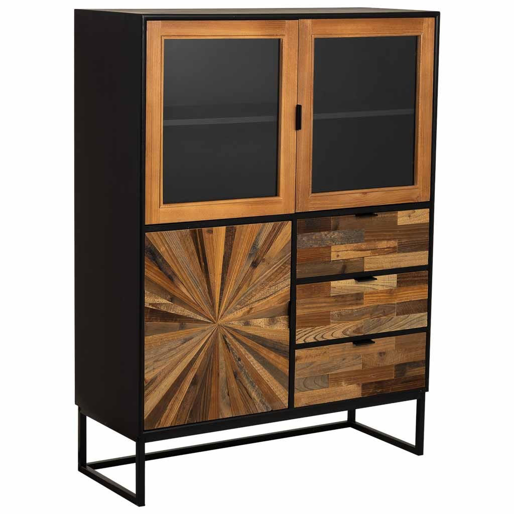 SIDEBOARD aus Holz, braun, 100x40x135cm - Braun, Holzwerkstoff (100/135/40cm) - Wanderlust