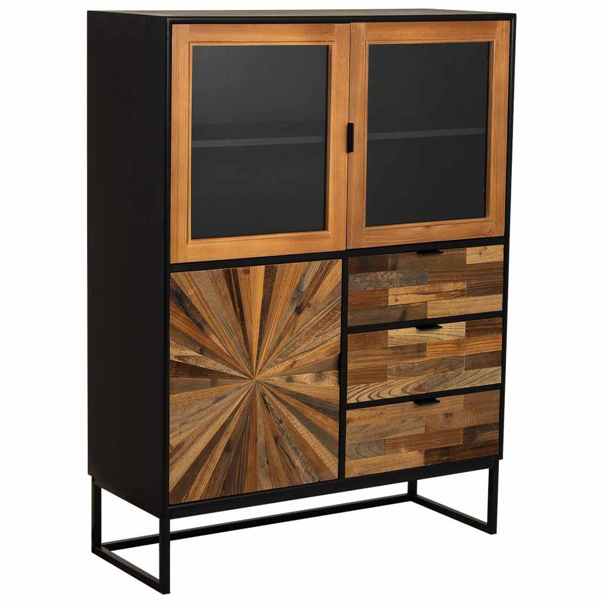 SIDEBOARD aus Holz, braun, 100x40x135cm - Braun, Holzwerkstoff (100/135/40cm) - Wanderlust