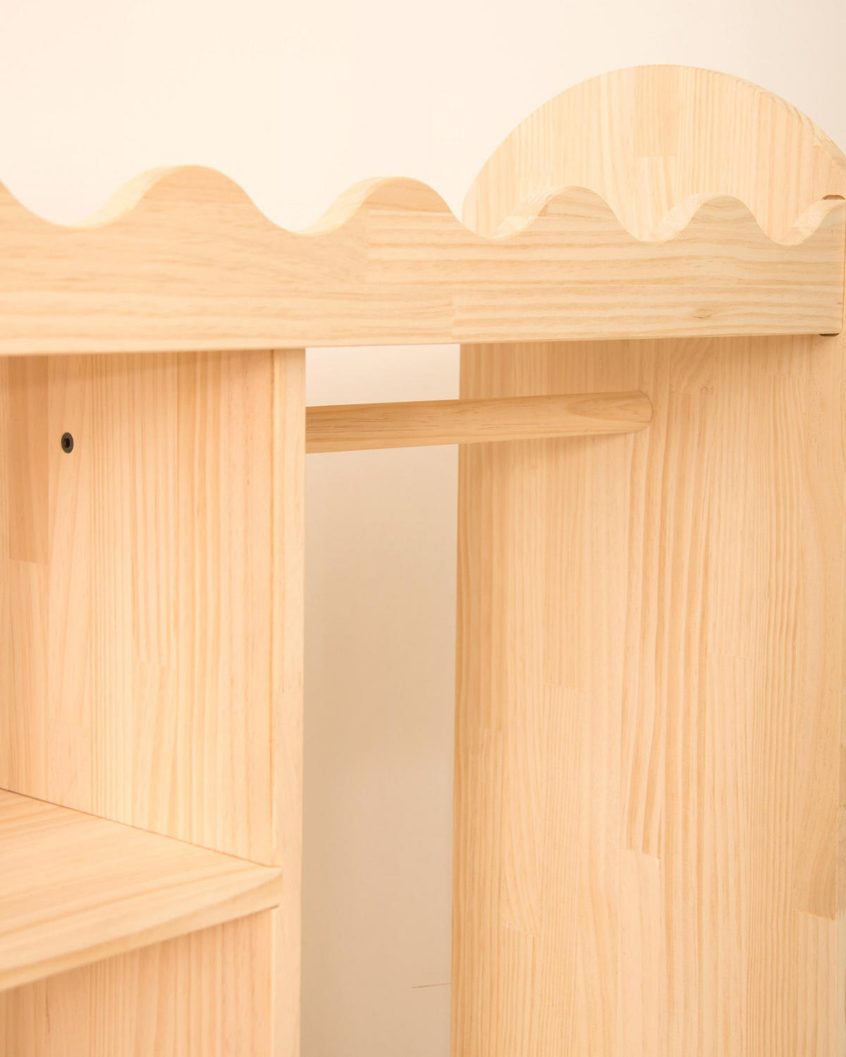 KLEIDERSCHRANK Montessori-Stil OTTO - Naturfarben, Holz (75/100/30cm) - RNT By Really Nice Things