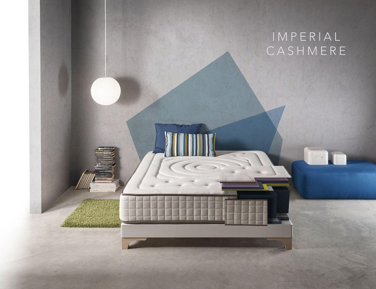 MATRATZE 90x190 Imperial Cashmere - Weiß, Textil (90/190cm) - Simpur