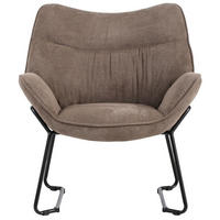 SESSEL Aliano - braun - Schwarz/Braun, Textil/Metall (67/76/73cm) - bene living
