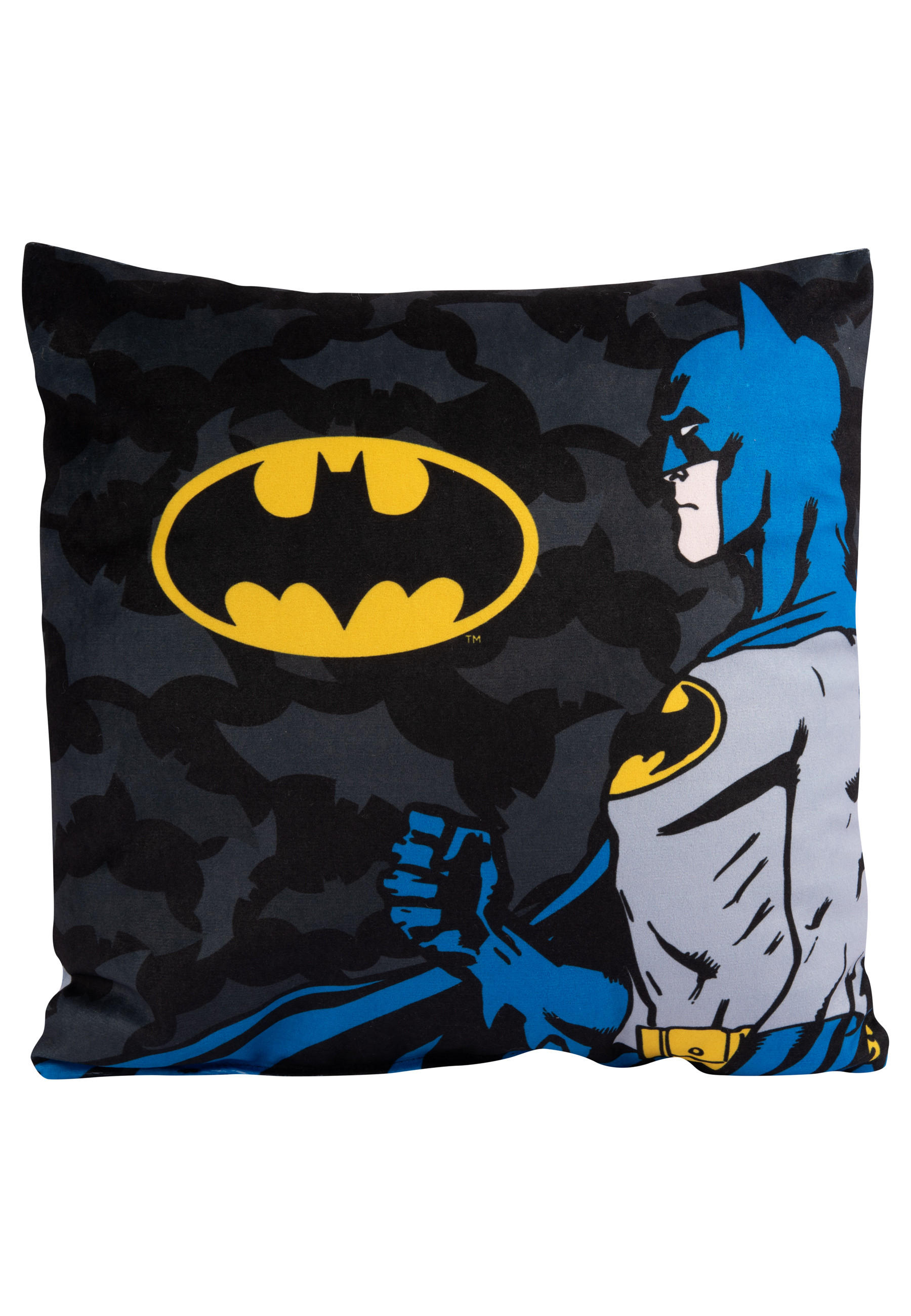 ZIERKISSEN DC Comics Batman Schwarz 30 x 30 cm - Schwarz, Textil (30/30cm) - DC Comics