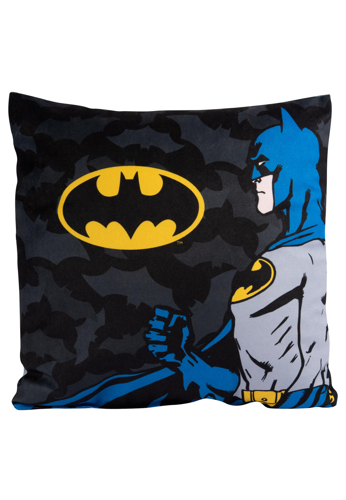 ZIERKISSEN DC Comics Batman Schwarz 30 x 30 cm - Schwarz, Textil (30/30cm) - DC Comics