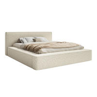 POLSTERBETT Mummo Premium 200x200 cm, Beige - Beige, Textil (200/200cm) - Fedve