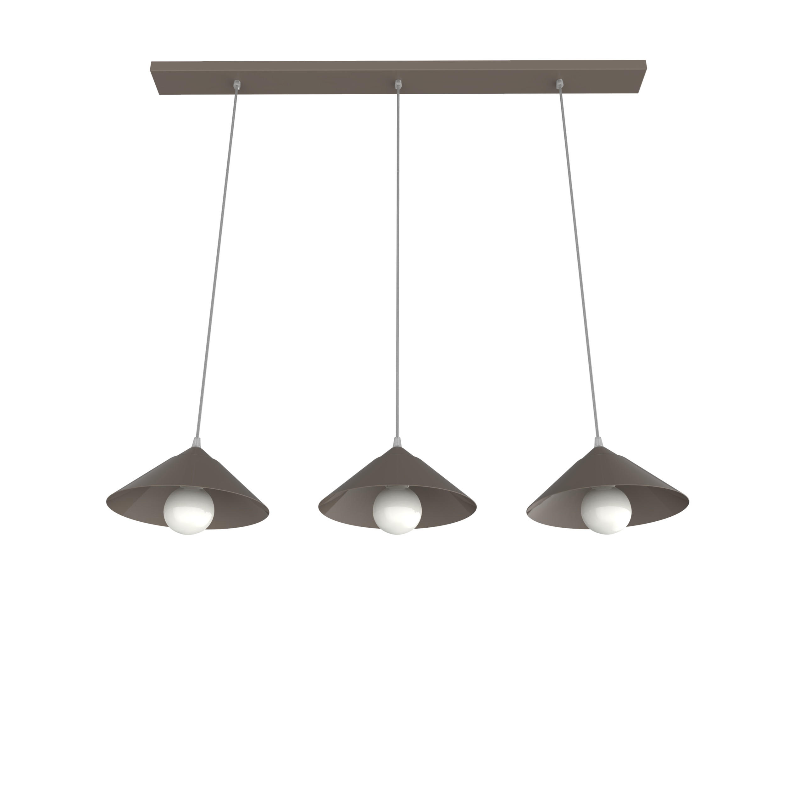 HÄNGELEUCHTE - Graubraun, Metall (25/100/120cm) - Lumicom