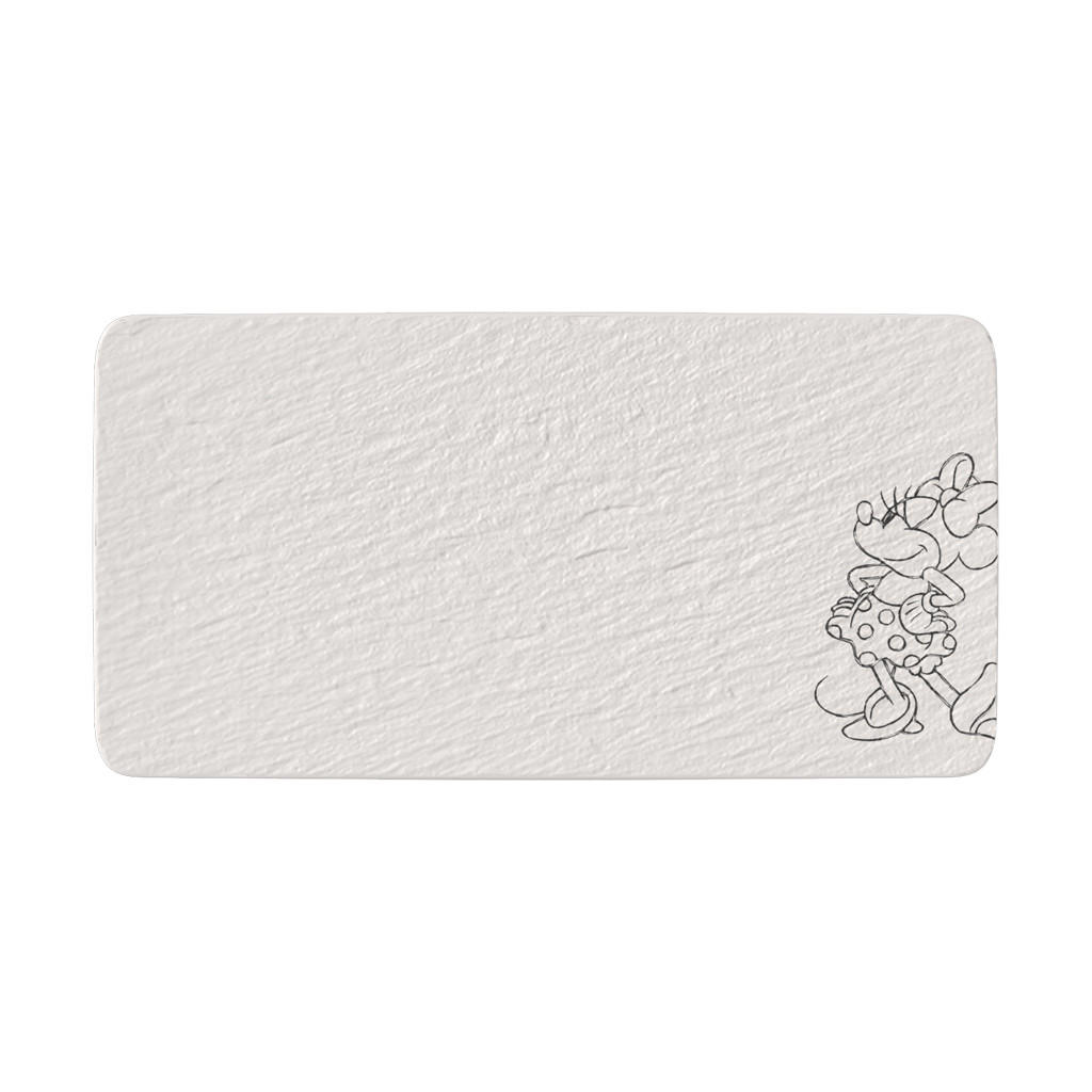 SERVIERPLATTE Manufacture Rock Blanc - Mickey Mouse weiß 34,9 x 17,9 cm - Weiß, Keramik (17.9/1.3/34.9cm) - Villeroy & Boch