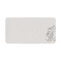 SERVIERPLATTE Manufacture Rock Blanc - Mickey Mouse weiß 34,9 x 17,9 cm - Weiß, Keramik (17.9/1.3/34.9cm) - Villeroy & Boch