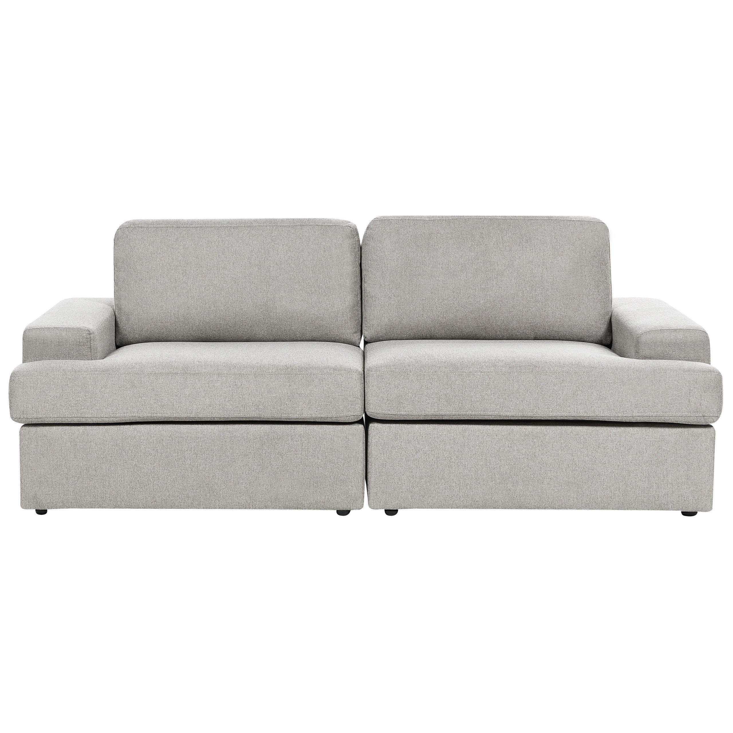 3-SITZER-SOFA hellgrau Alla - Grau, Textil (208/86/112cm) - Beliani