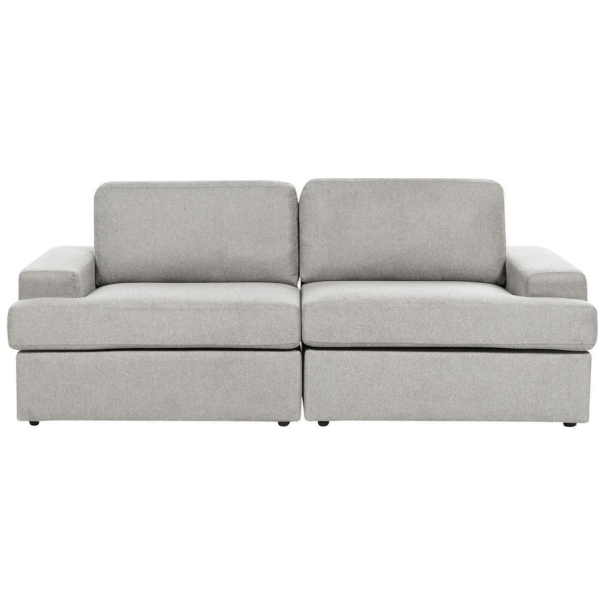 SOFA-SET 4-sitzer hellgrau Alla - Grau, Textil (112/112/208cm) - Beliani